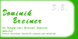 dominik breiner business card